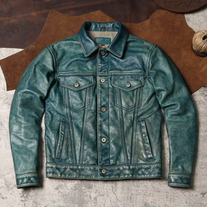 Chaqueta de cuero de vaca resistente al agua de alta calidad para hombres, chaqueta de cuero para hombre de color 100% personalizado - Product Image 3