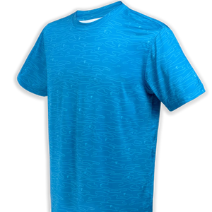 Camisetas de manga corta de punto deportivo de gama alta más vendidas de secado rápido para decoración de botones de logotipo personalizado Impresión digital Premium - Product Image 1