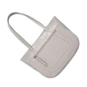 กระเป๋าถือหนังแท้พื้นผิวจระเข้แท้เคลือบเงาสไตล์อังกฤษผู้จัดจำหน่ายชั้นนำของอินเดีย - Product Image 4