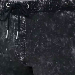 กางเกงขาสั้นเปล่าจํานวนมากแบบกําหนดเองกางเกงขาสั้นล้างกรดที่ด้อยยากแบบวินเทจผ้าฝ้ายเทอร์รี่ฝรั่งเศสกางเกงขาสั้นล้างกรดวินเทจ - Product Image 6