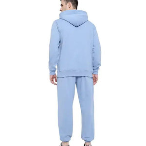 Chándal Deportivo de Invierno Personalizado de Alta Calidad para Hombre, 100% Algodón, Transpirable, Resistente al Viento, para Gimnasio, Trotar, Entrenamiento, Color Sólido, Talla Grande - Product Image 2