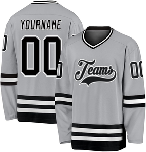 Jersey de Hockey sobre Hielo Personalizado Bright Indus para Hombre, Cuello en V, Manga Larga, Corte Regular, 100% Poliéster, Impresión por Sublimación, Anti-UV, Secado Rápido - Product Image 6