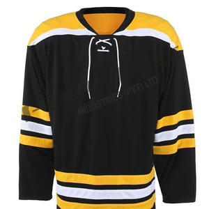 Uniformes personalizados de algodón de alta calidad para jugadores de hockey sobre hielo, conjuntos de equipos para hombres y mujeres, trajes de diseño personalizados OEM disponibles - Product Image 4