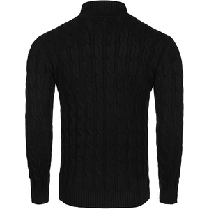 Suéter de poliéster para hombre, corte ajustado, transpirable, anticontracción, manga larga, cuello redondo, informal, prendas de punto, venta al por mayor - Product Image 2