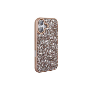 Coque de protection de luxe en strass et diamants pour iPhone 16 11Pro 14 Plus - Étui de téléphone portable de créateur en pierres brillantes dorées - Product Image 1