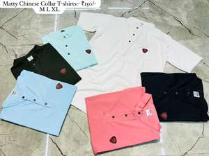 Camiseta de algodón 100% con patrones sólidos, peso de 180 gramos, eleva tu armario informal con guía de cuello de diseño en blanco - Product Image 2