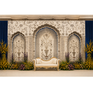 Mughal Jharokha Style Mirror Wedding Stage <b>Backdrop</b> <b>Frames</b> Elegant Mughal Jharokha Style Mirror Wedding Stage <b>Backdrop</b> <b>Frames</b> Uk - Product Image 1