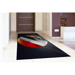 Alfombra Estampada con la Luna en Diferentes Fases - Alfombras Estrelladas, Alfombra de Chenilla - Product Image 3