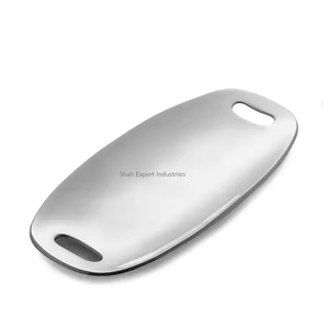 Plateau de service en aluminium de style moderne en forme de paon pour les repas de mariage et d'hôtel et les collations Plateaux de service - Product Image 2