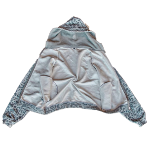 Sudadera con Capucha Unisex con Estampado de Leopardo y Guepardo, Estilo Retro Urbano, Otoño, 100% Algodón Grueso, Doble Cremallera, Fabricante - Product Image 2