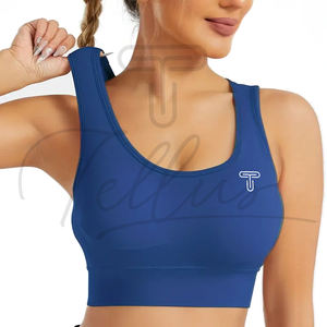 Soutien-gorge de sport pour femmes grande taille respirant, best-seller, avec logo sur le devant, design dos nu, soutien moyen - Nouveauté - Product Image 1