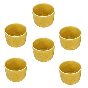 Ensemble de 6 bols Rafraf jaunes, diamètre 13 cm, hauteur 7 cm - Product Image 2
