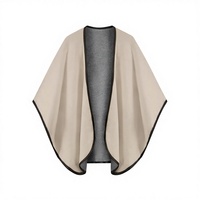 Cape en cachemire et laine réversible de luxe OEM 2026 pour femme – 100 % haute qualité, écologique, coupe-vent, chaude, faible MOQ, prix bas, hiver