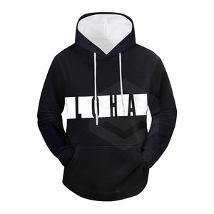 Sudadera con Capucha Extra Grande para Hombre, Invierno, Impresión Digital Sólida, ODM, 100% Algodón Orgánico, Alta Calidad, Opciones Personalizadas, Venta al Por Mayor - Product Image 2
