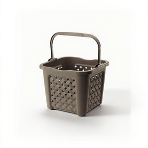 Cesta de plástico con asa (38x38x31,5cm) ARIANNA Marrón 8065448909 - Product Image 2