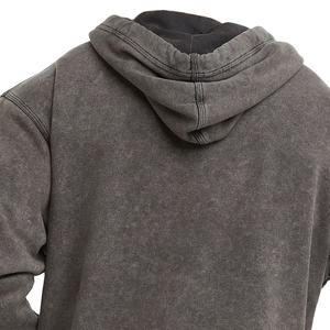 Sudadera con capucha de gran tamaño de alta calidad para hombres, ropa de calle Vintage, lavado ácido, bordado desgastado, ropa de algodón 100% para 2026 - Product Image 5