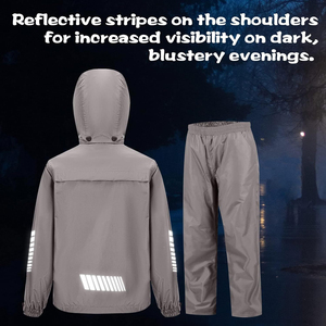 ยูนิเซ็กซ์มีฮู้ดกันน้ำได้, ชุดกันฝนกันน้ำพีวีซี TPU แสงสูงสะท้อนแสงสำหรับผู้ชายผู้หญิงเด็กผู้หญิง - Product Image 3