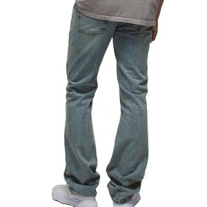 Pantalones Vaqueros Casuales al por Mayor con Logotipo Personalizado, Jeans Ajustados para Hombre / Pantalones Vaqueros de Mezclilla Lavada Azul Claro de Alta Calidad para Hombre - Product Image 6