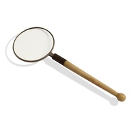 Magnifying Glass Lighted Handheld Led Working Magnifier Reading Magnifying Glass High Magnification Acrylic Lens Golden Finish