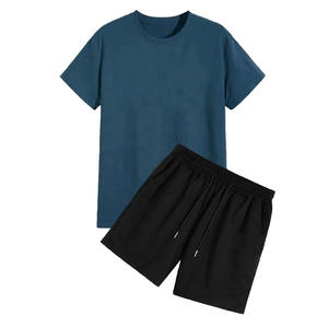 Vêtements décontractés 2 pièces Shorts pour hommes et femmes T-shirts en jersey de coton - Product Image 3