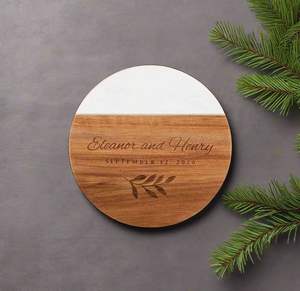 Marble Wood Coaster compact marble wood coaster ideal for <b>small</b> spaces apartments modern urban living homes - Product Image 3