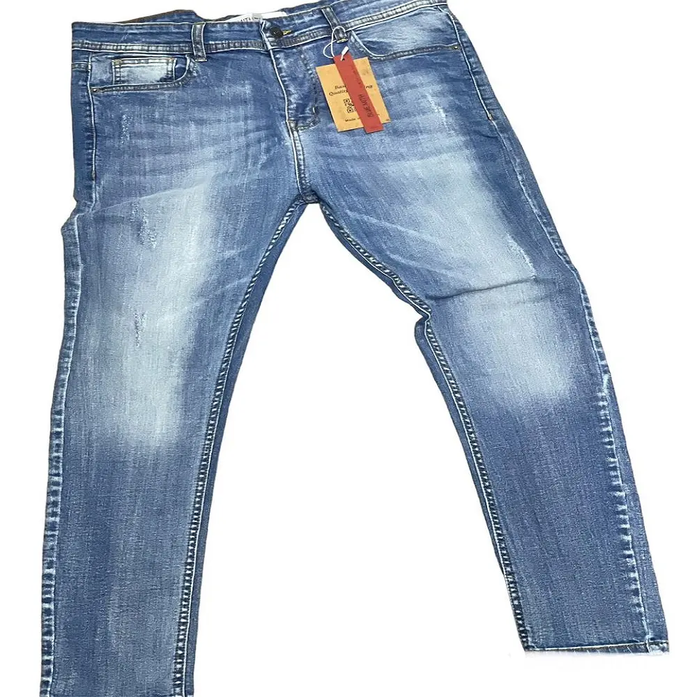 Тонкие джинсы новинка Винтажный стиль премиум качества Умные повседневные джинсы для мужчин стиранные джинсовые брюки из Пакистана