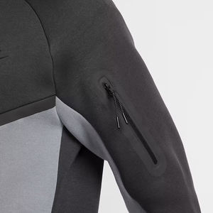 Men's High Street Style Full-<b>Zip</b> Windrunner <b>Hoodie</b> Utility Sleeve <b>Pocket</b> Windbreaker Sweatshirt for Autumn Digital Silk Screen - Product Image 6