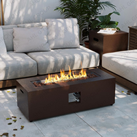 Table de foyer en acier personnalisable pour foyer au gaz de chauffage extérieur Fabricant pour les ventes