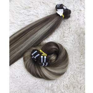 VQ Cheveux Vietnamien 100% Vierge Cheveux Humains Piano Style Machine Double Trame Blanchi Teint Meilleure Qualité Meilleur Prix En Gros/Au Détail - Product Image 6