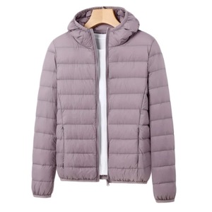 2023 chaqueta con capucha informal ultraligera para mujer abrigo de pato blanco para Otoño Invierno 90% lona cálida portátil Puffer Jacekt - Product Image 1