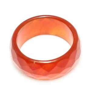 Romantic Trendy Agate Natural Stone <b>Ring</b> 18K Gold & Rhodium Plated <b>Titanium</b> Inlay Gift - Product Image 2