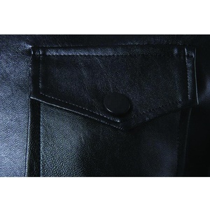 Vestes en cuir du Pakistan pour hommes Veste en cuir véritable sur mesure avec un long hiver Prix ​​bas Vestes en cuir pour hommes - Product Image 5