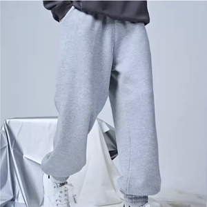 Pantalon cargo de haute qualité personnalisé pour hommes Style Streetwear Conception droite plate brodée taille élastique taille moyenne OEM - Product Image 6