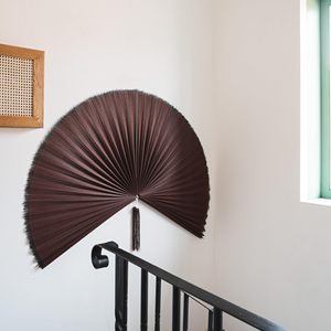 ใบพัดลมติดผนังสไตล์โบฮีเมียนไม้ไผ่งานแฮนด์เมดหลากสีรุ้งสไตล์เก๋ไก๋สำหรับตกแต่งบ้าน - Product Image 4