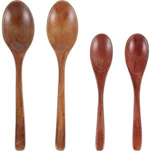 Juego de cucharas de madera hechas a mano de tendencia hechas de madera natural, perfectas para cocinar, utensilios de cocina para el hogar, superventas ecológico - Product Image 4
