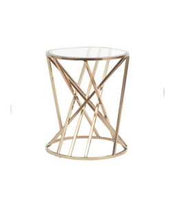 2025 Attractive Design Metal and Glass Corner <b>Table</b> Round Shape <b>Bed</b> Room Decorative Coffee <b>Table</b> Handmade Furniture Bulk - Product Image 1