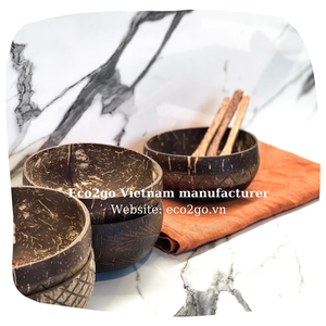 Bol en coquille de noix de coco, petit vietnamien avec cuillère pour tenir les bougies, Smoothies, salade, crème glacée et plus pour la vie saine, vente en gros, - Product Image 5