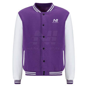 Ropa de moda superventas Letterman chaqueta de invierno nuevo estilo a prueba de viento cuello alto secado rápido transpirable logotipo frontal para hombres - Product Image 1