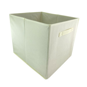 Boxes Fabric Storage <b>Baskets</b> With Rope Handles for Cupboards <b>Shelves</b> Wardrobe Clothes Collapsible Large Fabric Storage Cube - Product Image 4