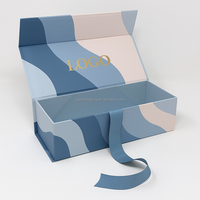 Boîte cadeau en papier pliable magnétique de qualité supérieure avec formes personnalisables, revêtement UV et caractéristiques d'emballage haut de gamme