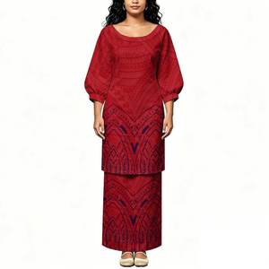 Vestido Maxi Morado Estampado Personalizado para Mujer, Elegante, de Manga Larga, Holgado, a la Moda, Fabricante OEM, Proveedor - Product Image 4