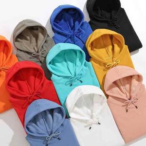 Vêtements d'hiver décontractés avec des sweats à capuche en coton 100% pour hommes et femmes, élégants, confortables, basiques, à motif uni - Product Image 1