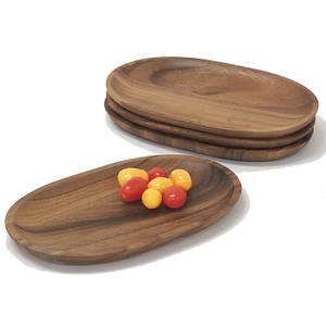 Plato para servir de madera con acabado Natural pulido único, artículos de madera de diseñador hechos a mano, plato de madera para servir de diseño lujoso - Product Image 3