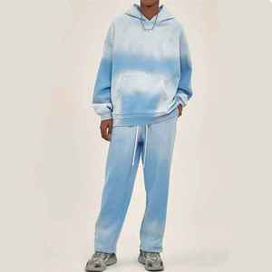 Trajes Deportivos de Invierno para Hombre, 100% Algodón, 500gsm, Diseño Personalizado, Estilo Urbano, Forro Polar Desgastado con Efecto Desteñido por el Sol, Hecho en Pakistán - Product Image 2