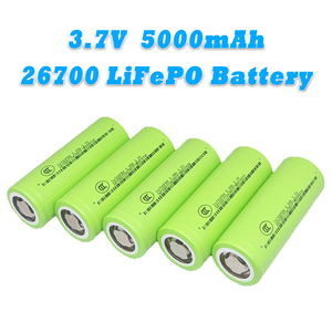 26700 3.7V 5000mAh 충전식 <span class=keywords><strong>LiFePO4</strong></span> 배터리 셀 태양 에너지 저장 전기 스쿠터 LED 조명 백업 전원 - Product Image 2