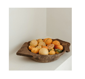 Bol à fruits en bois Décor de ferme avec différentes formes faisant du bois Bol à fruits en pâte d'Inde - Product Image 3