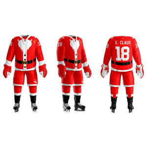 Mejores Conjuntos de Uniformes de Hockey sobre Hielo a la Moda, Venta al Por Mayor Directo de Fábrica, MOQ Bajo, Uniformes de Hockey sobre Hielo 100% Poliéster - Product Image 6