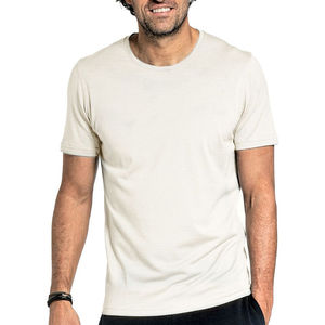 Camiseta Extra Grande Estampada Negra Lavada Vintage para Hombre, Secado Rápido, Cuello Redondo, Estilo Atlético, Ropa de Algodón Personalizada, Tejido Sólido - Product Image 4