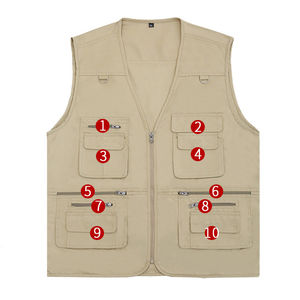 Chaleco de Invierno para Hombre de Alta Calidad al por Mayor, Talla Grande, Múltiples Bolsillos, Cortavientos, Transpirable y Ecológico - Product Image 5