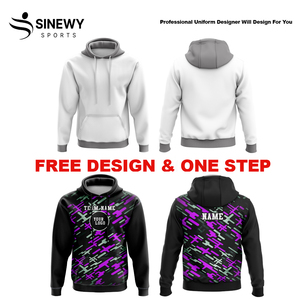 Meilleur design Sublimation Sweats à capuche personnalisés pour sports d'hiver Broderie 3D unisexe en polaire thermique, respirante et confortable - Product Image 4